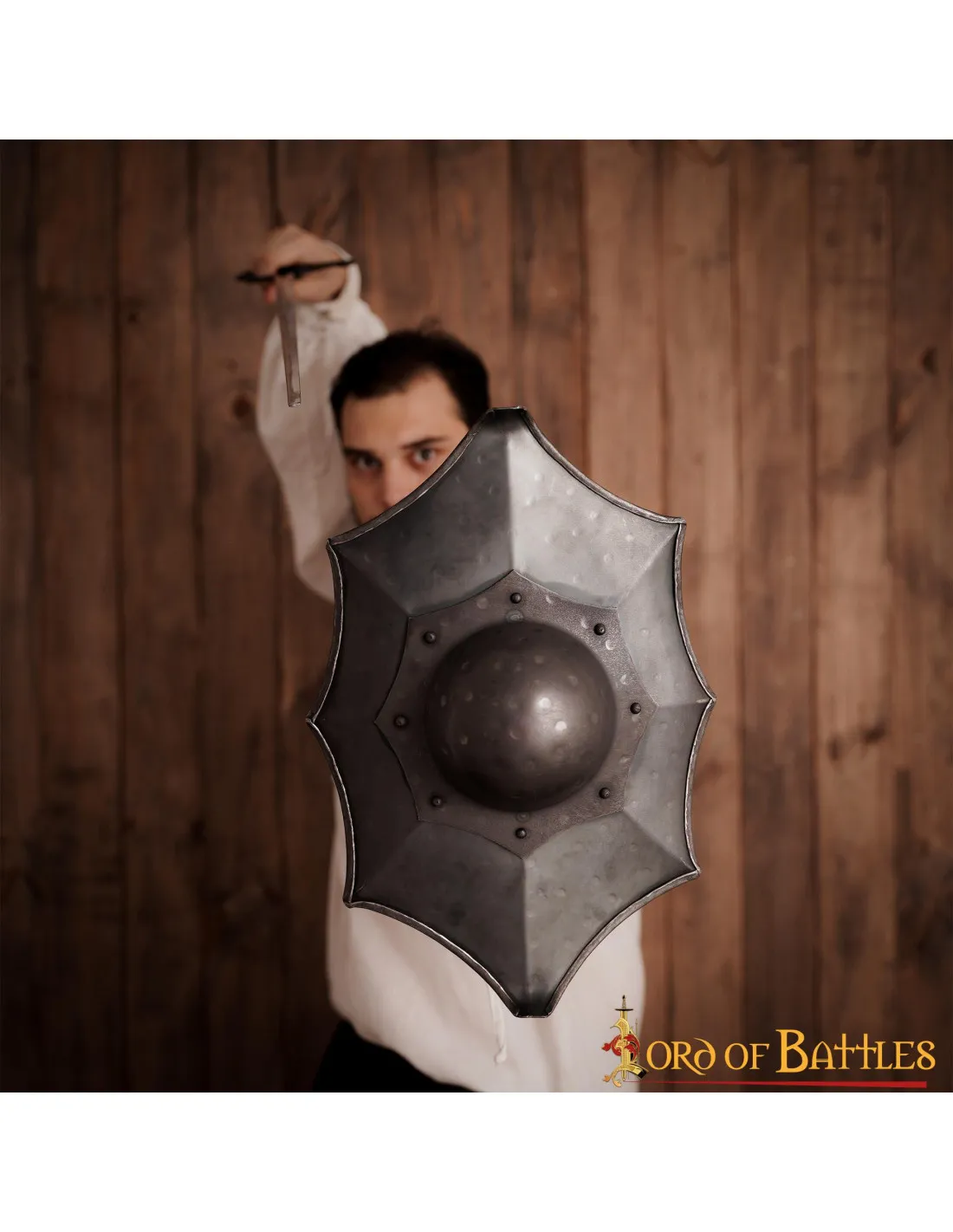 Escudo esgrima histórica Talhoffer Dark Buckler