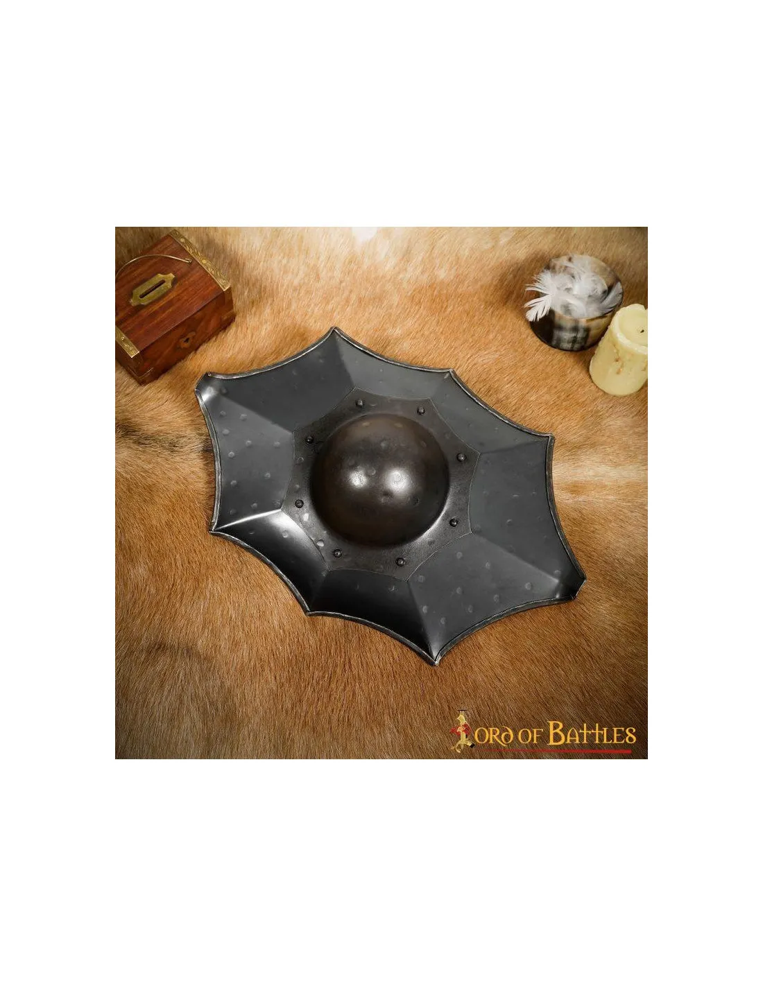 Escudo esgrima histórica Talhoffer Dark Buckler