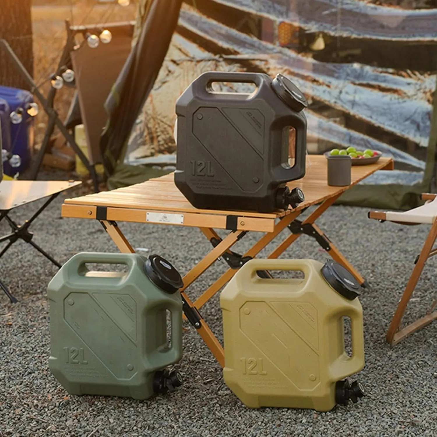 Zxfdsfdbnm Portaagua con gran capacidad con espiga durabilidad almacenamiento de agua para exterior y excursión en coche