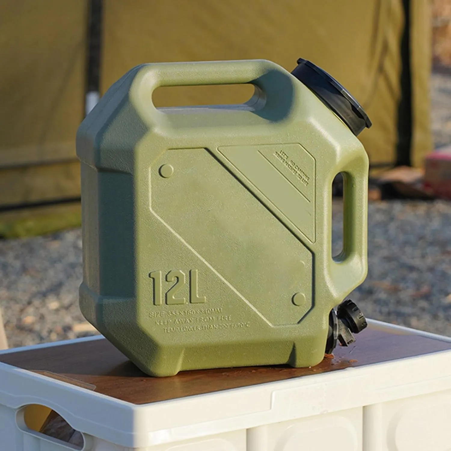 Zxfdsfdbnm Portaagua con gran capacidad con espiga durabilidad almacenamiento de agua para exterior y excursión en coche